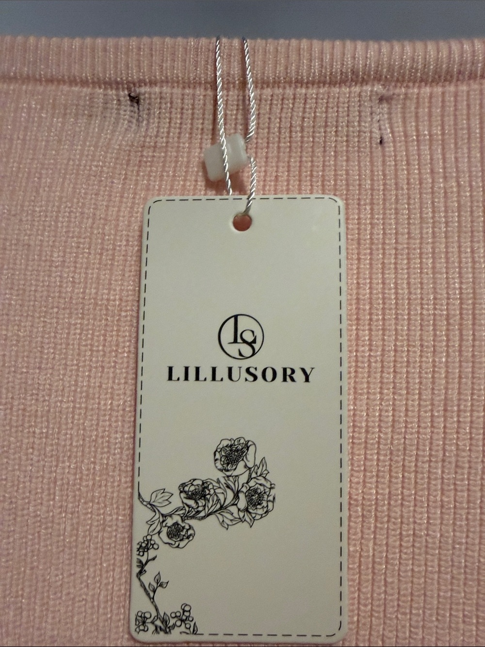 NWT- Pink Strapless Twist-Front Dress - Picture 11 of 12